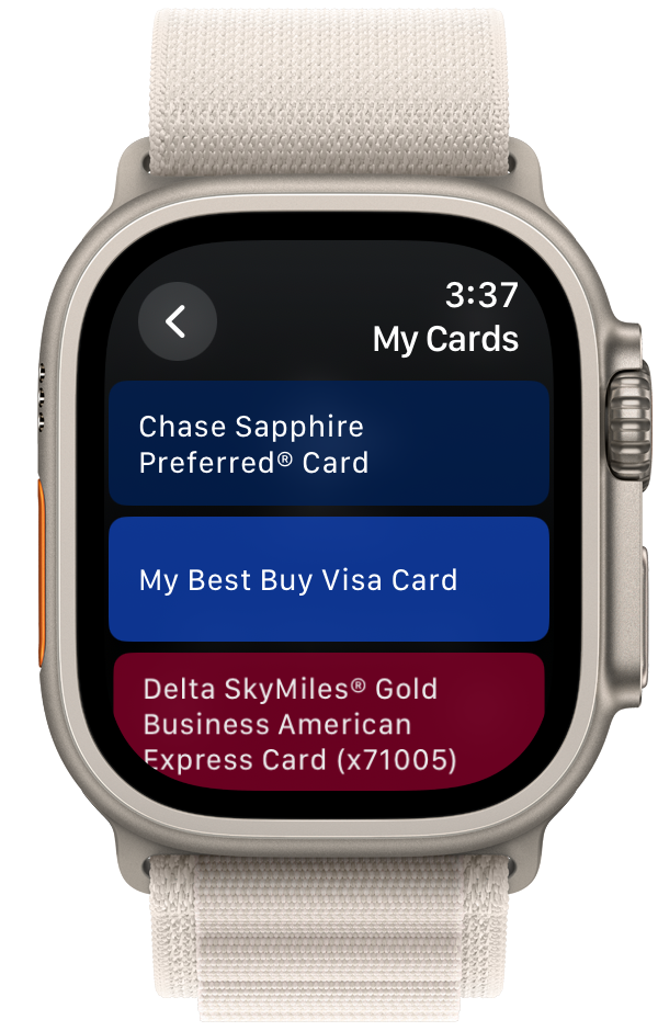 CardPointers watchOS 10 Screenshot 2