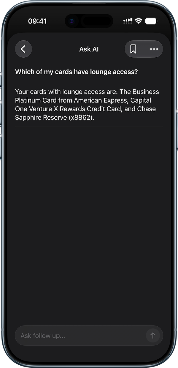 CardPointers Ask AI screenshot 1