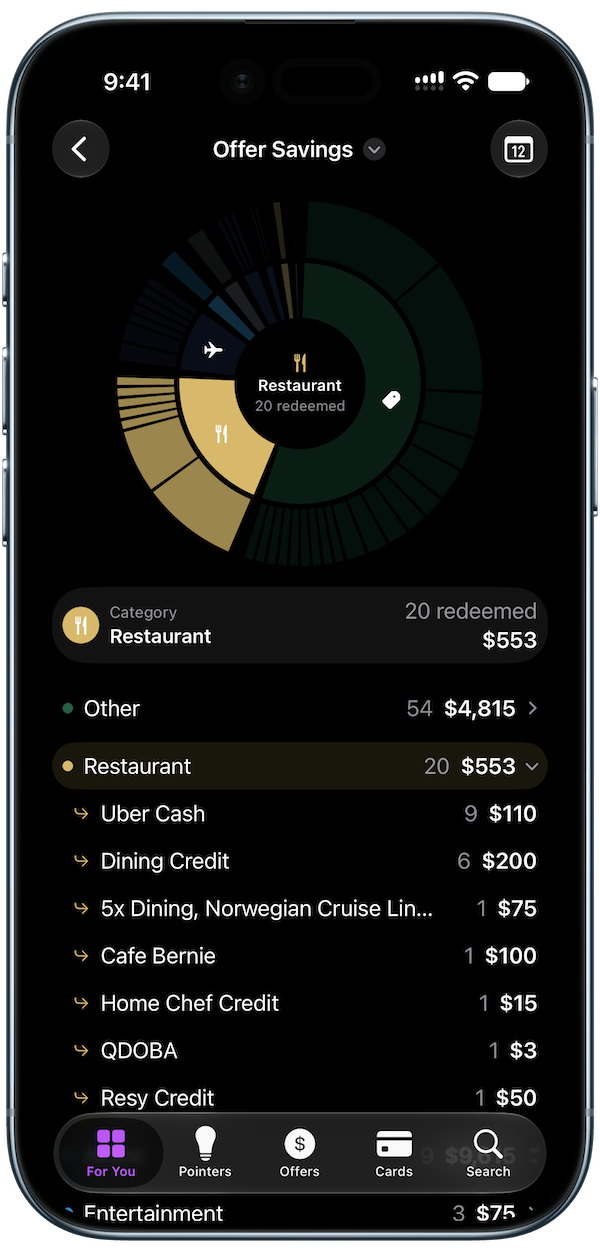CardPointers offer savings screenshot 1